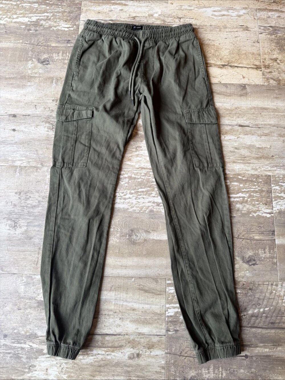 BUFFALO DAVID BITTON Pull-On Jogger Cargo Army Green Flex Stretch Women’s 30